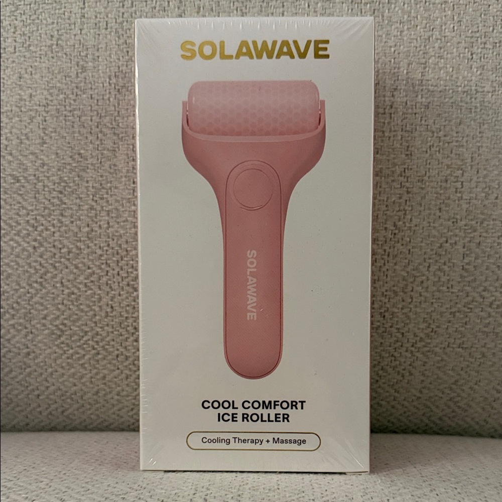 🆕 SOLAWAVE Pink Cool Comfort Ice Roller